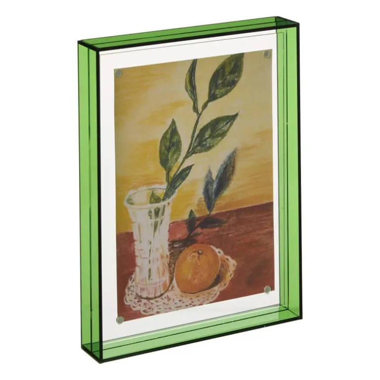 Acryl fotolijst groot - groen - 15x20 cm