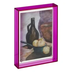 Acryl fotolijst klein - roze - 10x15 cm