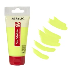 Acrylverf - neon geel - 75 ml