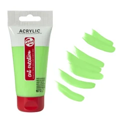 Acrylverf - neon groen - 75 ml