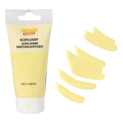 Acrylverf - pastel geel - 75 ml