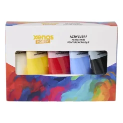 Acrylverfset - multikleur - 5x75 ml