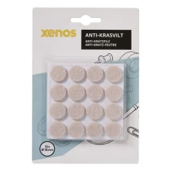 Anti-kras viltjes rond ø1.8 cm - taupe - set van 32