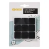 Anti-kras viltjes vierkant 2.5x2.5 cm - zwart - set van 18