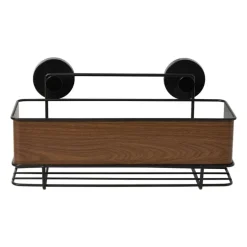 Badkamer rekje houtlook - bruin - 32x15x12 cm