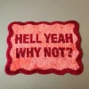 Badmat hell yeah why not - roze - 50x70 cm