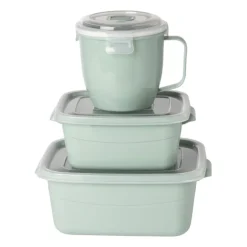 Bakje voor magnetron - 1 liter - groen