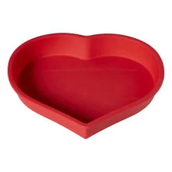 Bakvorm hart - rood - 25x23x4 cm
