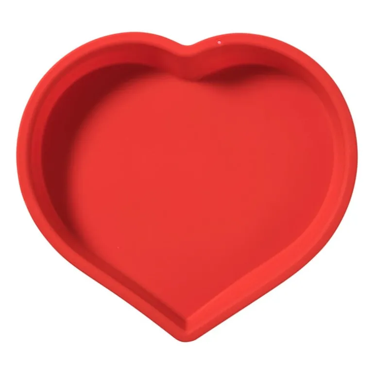 Bakvorm hart - rood - 25x23x4 cm