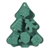 Bakvorm kerstfiguren - groen - 22x18x2.5cm