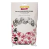 Ballonnenboog - zilverkleurig - set van 60