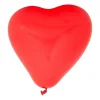 Ballonnen hartvorm - rood/roze - 6 stuks