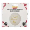Ballonnen just married - wit/goudkleurig - set van 6