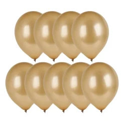 Ballonnen metallic - goud - set van 9