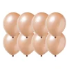 Ballonnen metallic - rose goud - set van 8