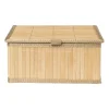 Bamboe mand met deksel - 15x32x25 cm