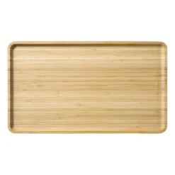 Bamboe tray klein - bruin - 1.8x28x18 cm