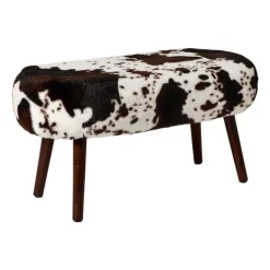 Bankje the cow - bruin/beige - 40x82x40 cm