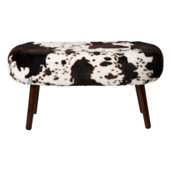 Bankje the cow - bruin/beige - 40x82x40 cm