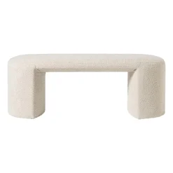 Bank Sara bouclé - beige - 45x120x44 cm