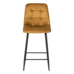 Barkruk velvet - oker - 100x50x41.5 cm
