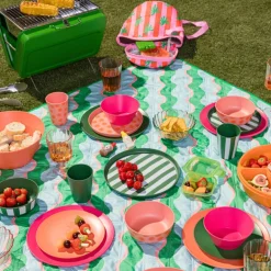 BBQ koffer inklapbaar - groen - 36.5x23 cm