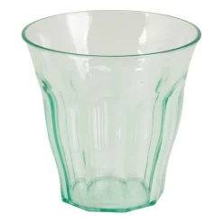 Beker met facetten - groen - 25 cl