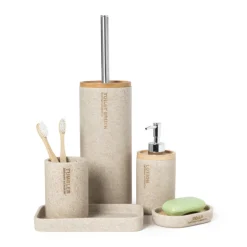 Beker sand - beige - ø8x11.5 cm
