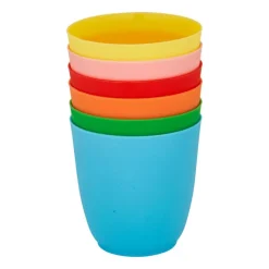 Bekers kunststof - ø8 cm - 6 stuks