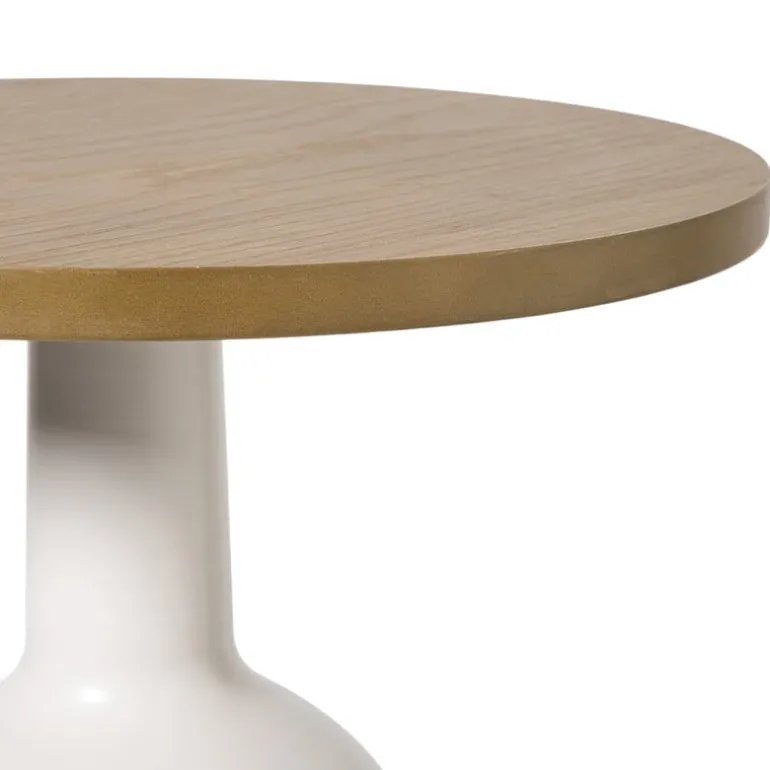 Bijzettafel Chico - bruin/beige - ø40x47 cm
