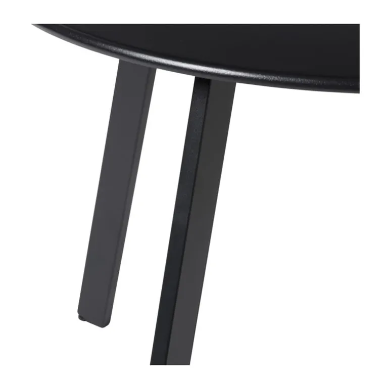 Bijzettafel Diego klein - zwart - ø60x46 cm