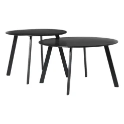 Bijzettafel Diego klein - zwart - ø60x46 cm