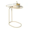 Bijzettafel Freddy - beige - 49x45x28 cm