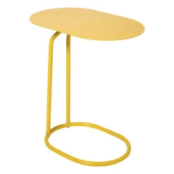 Bijzettafel Freddy - geel - 49x45x28 cm