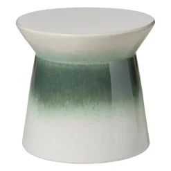 Bijzettafel keramisch - groen - ø36x34 cm