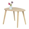 Bijzettafel lund ovaal - naturel - 58x40x40 cm