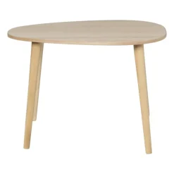 Bijzettafel lund ovaal - naturel - 58x40x40 cm