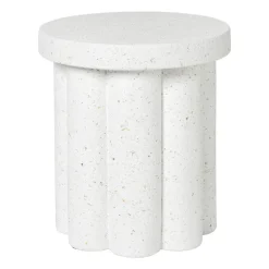 Bijzettafel Malmo - wit - ø40x45 cm