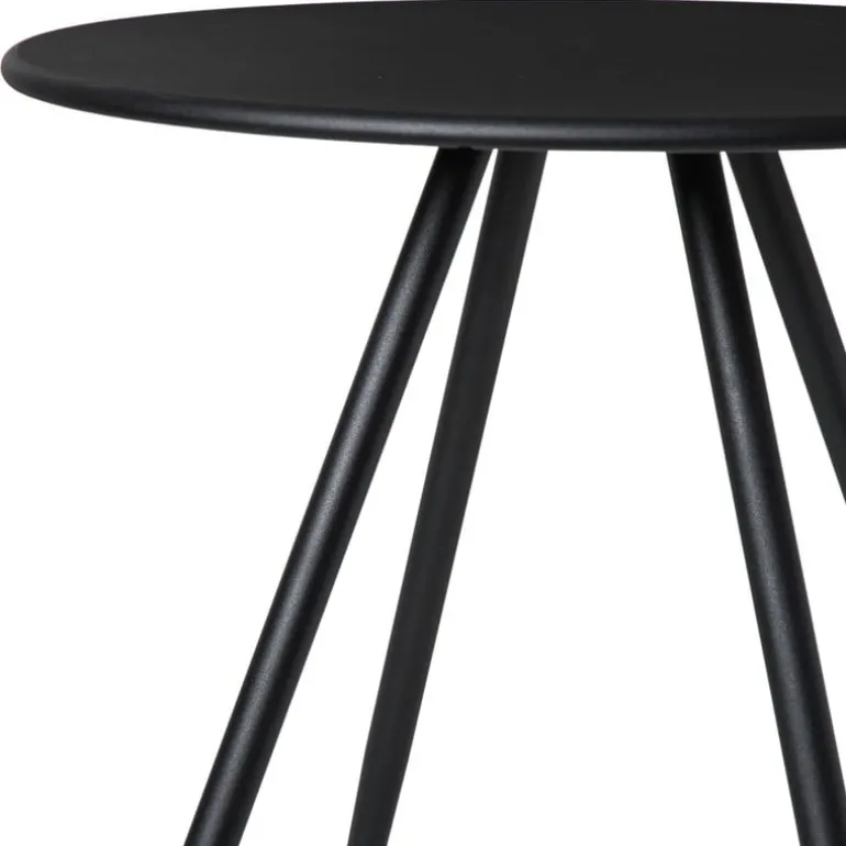 Bijzettafel Manolo hoog - zwart -ø45x45 cm