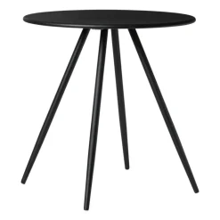 Bijzettafel Manolo hoog - zwart -ø45x45 cm