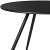 Bijzettafel Manolo laag- zwart - ø55x40 cm