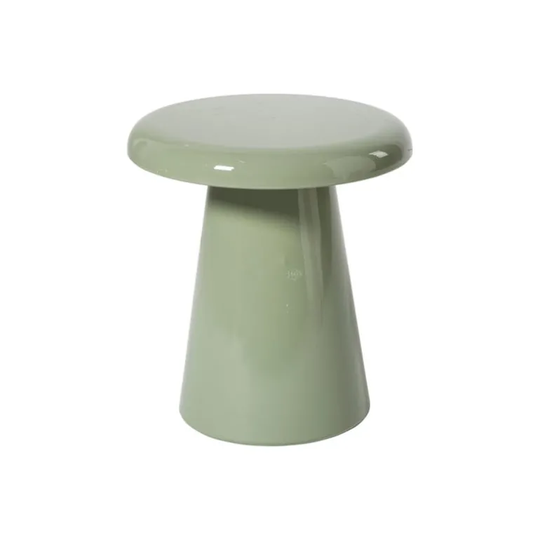 Bijzettafel metaal klein - groen - ø30x33 cm