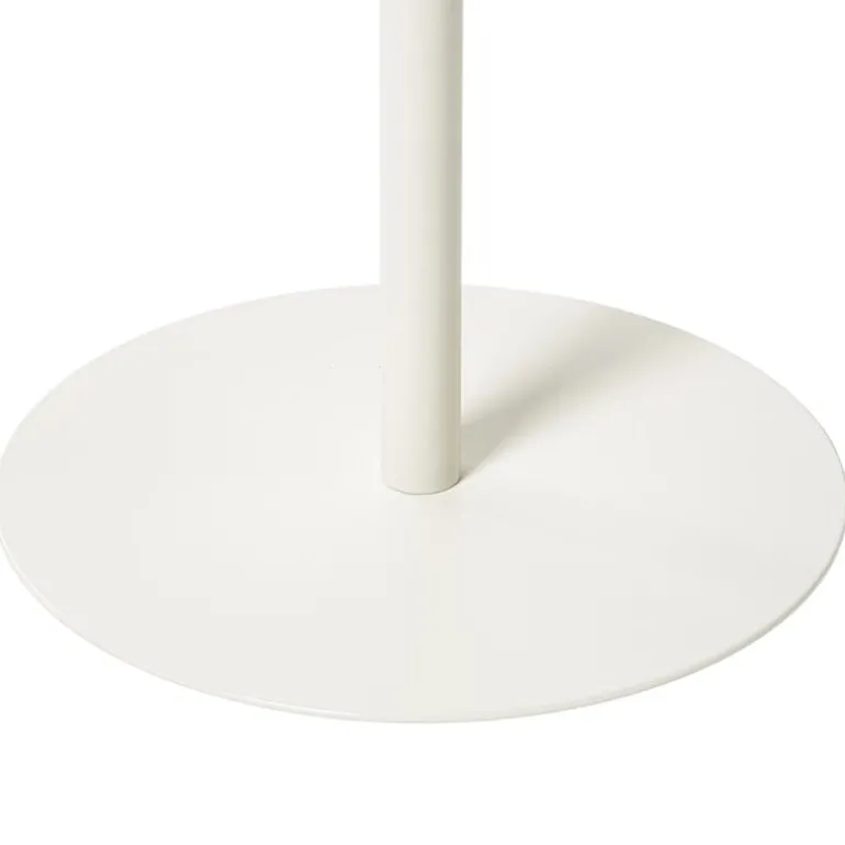 Bijzettafel Mica bloem - wit