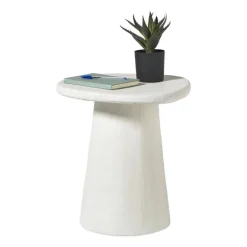 Bijzettafel Milou - wit - 48x45x43 cm