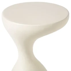 Bijzettafel organic - beige - ø34x50 cm