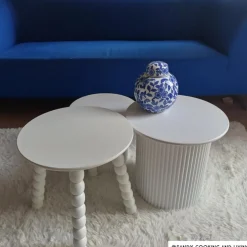 Bijzettafels Oslo - wit - set van 2