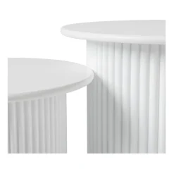 Bijzettafels Oslo - wit - set van 2