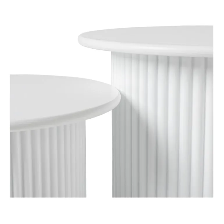 Bijzettafels Oslo - wit - set van 2