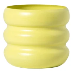 Bloempot bubbles klein - geel - ø15x14 cm