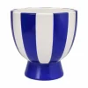Bloempot keramiek - blauw - ø14.5 cm